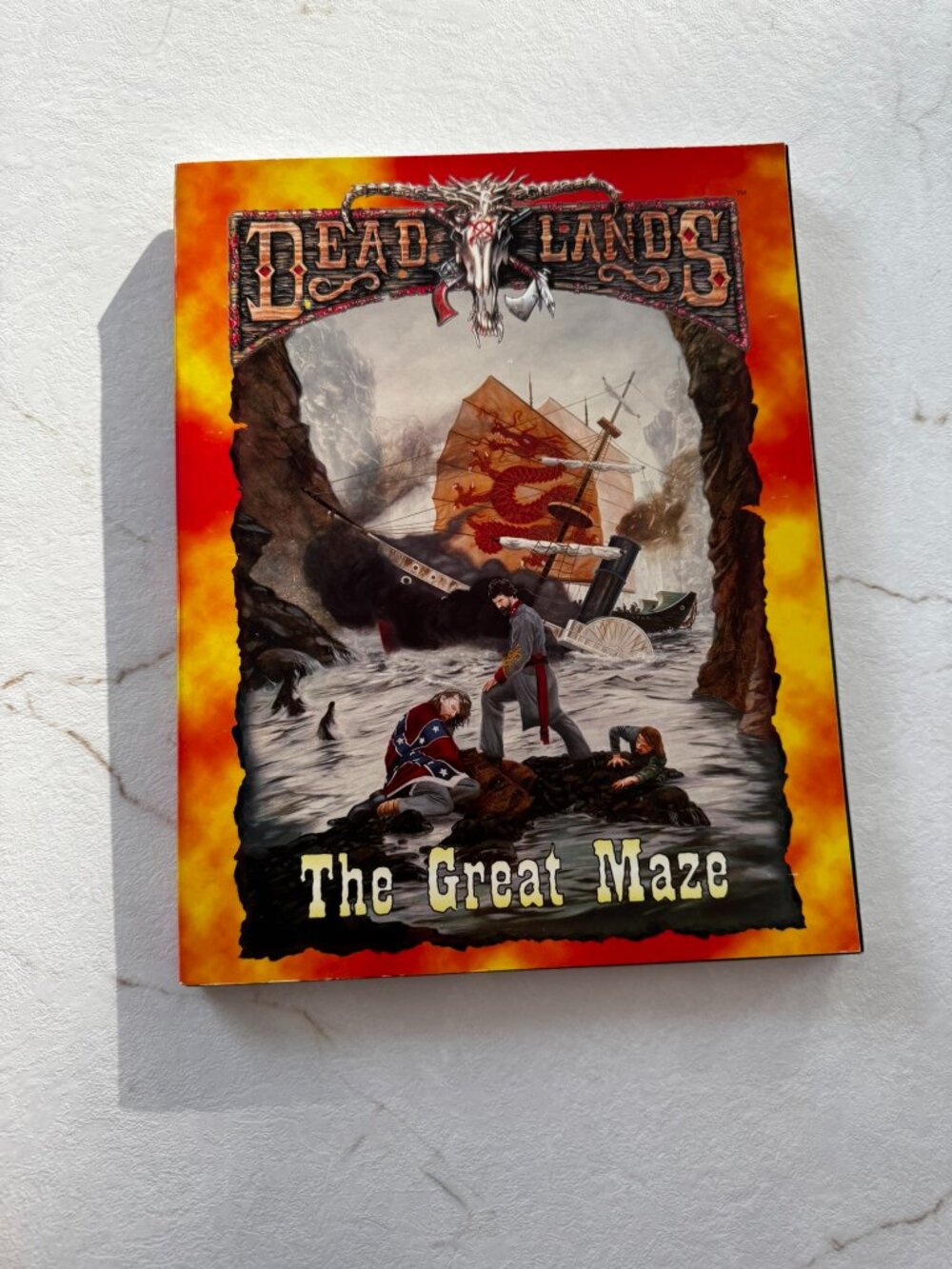 Deadlands: Great Maze by Shane L. Hensley (1997, Softcover / Paperback) With Map